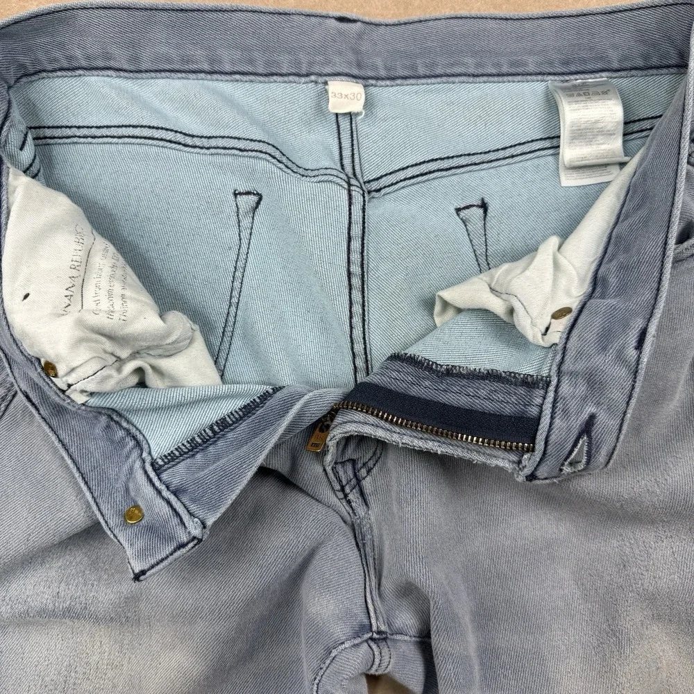 Banana Republic Jeans Men's Size 33‎ Blue Mid Rise Light Wash Denim